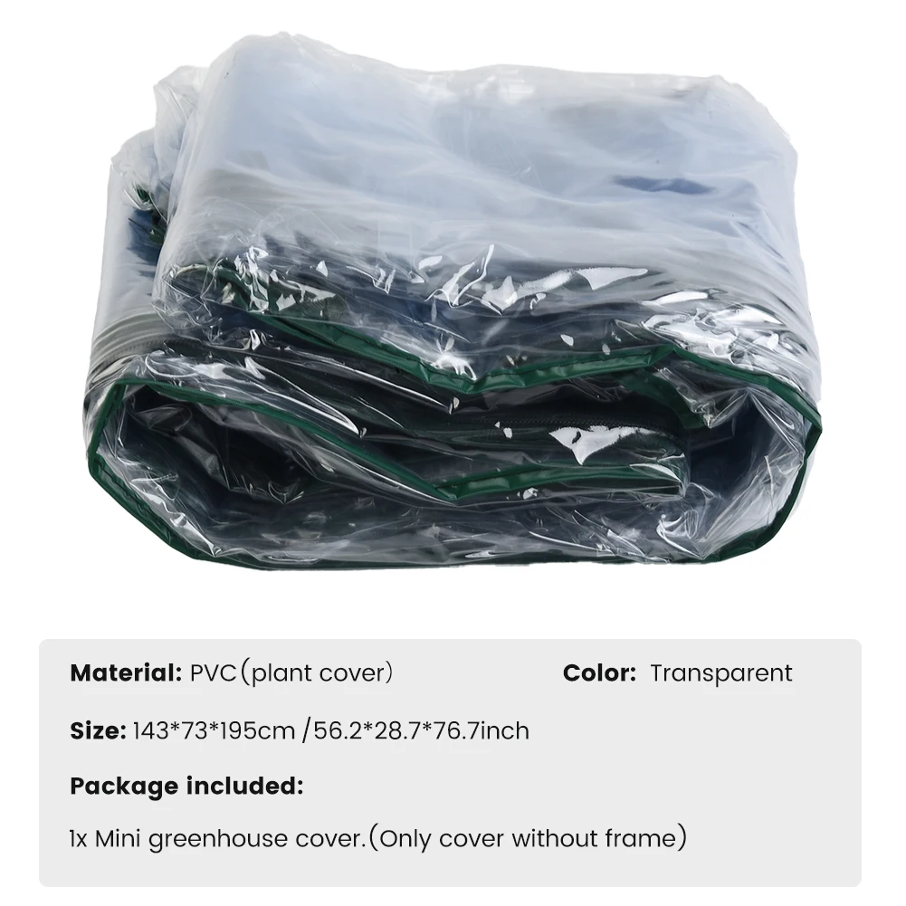 

Mini Greenhouse PVC Plastic Garden Outdoor Plants Grow House Cover Garden, Balcony Outdoor Living Space Mini Greenhouse Cover