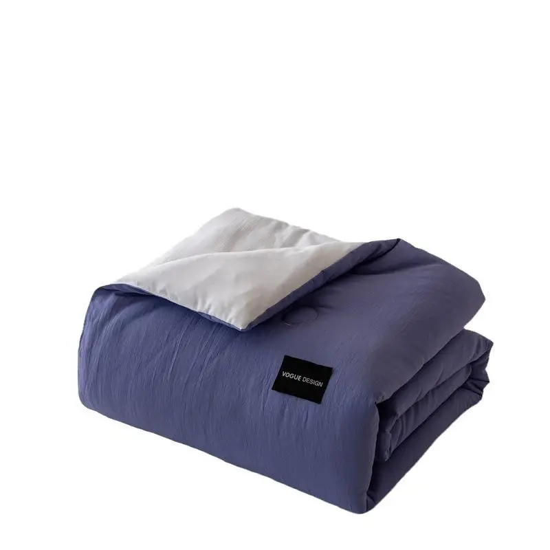 New Autumn and Winter Airable Cover Thin Quilt Washed Cotton Single Dormitory Duvet Insert Machine Washab...