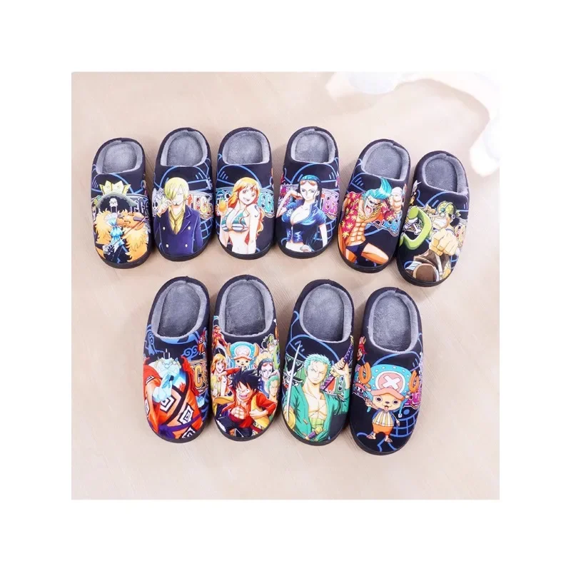ONE PIECE теплые плюшевые пантофоле для косплея с героями мультфильмов Coppia домашние