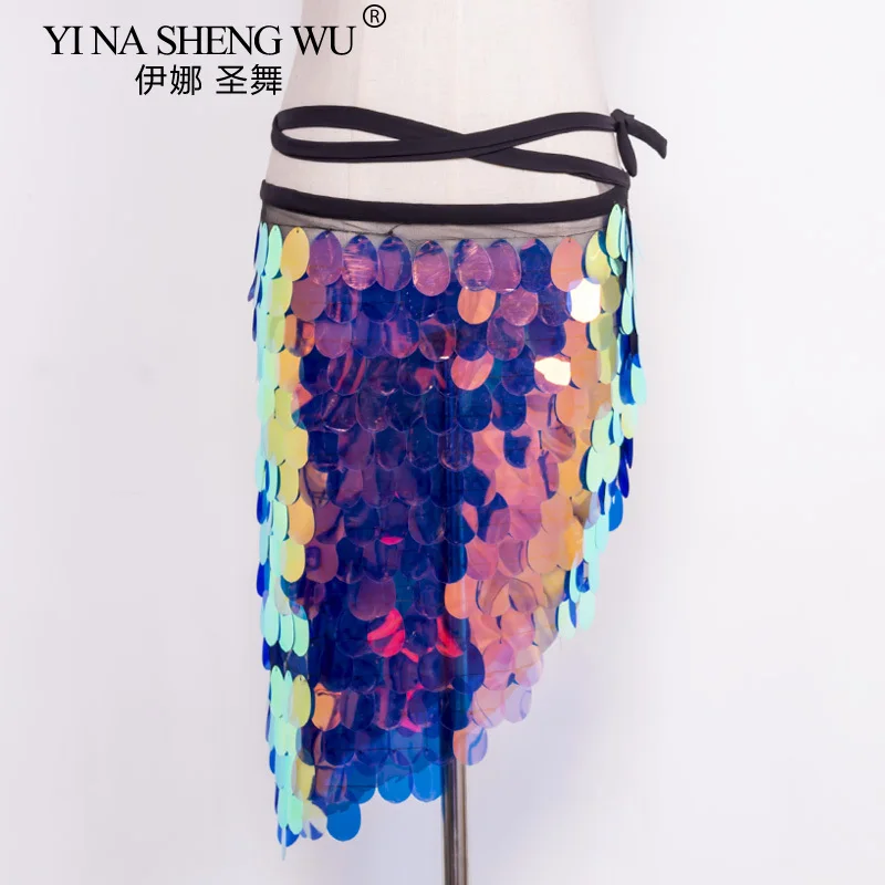 Набедренный платок с блестками для танца живота размеры S M XL