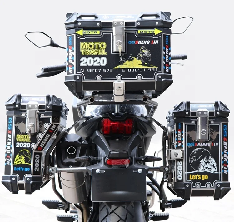 

exporter motorbike accessories X5 side helmet case motorcycle luggage rack factory