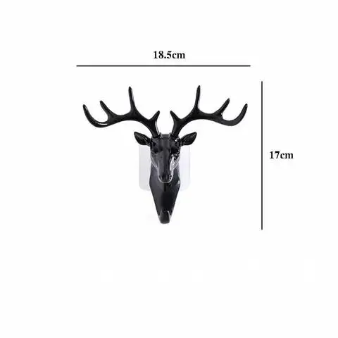Настенный крючок в виде головы оленя винтажные рожки для подвешивания одежды