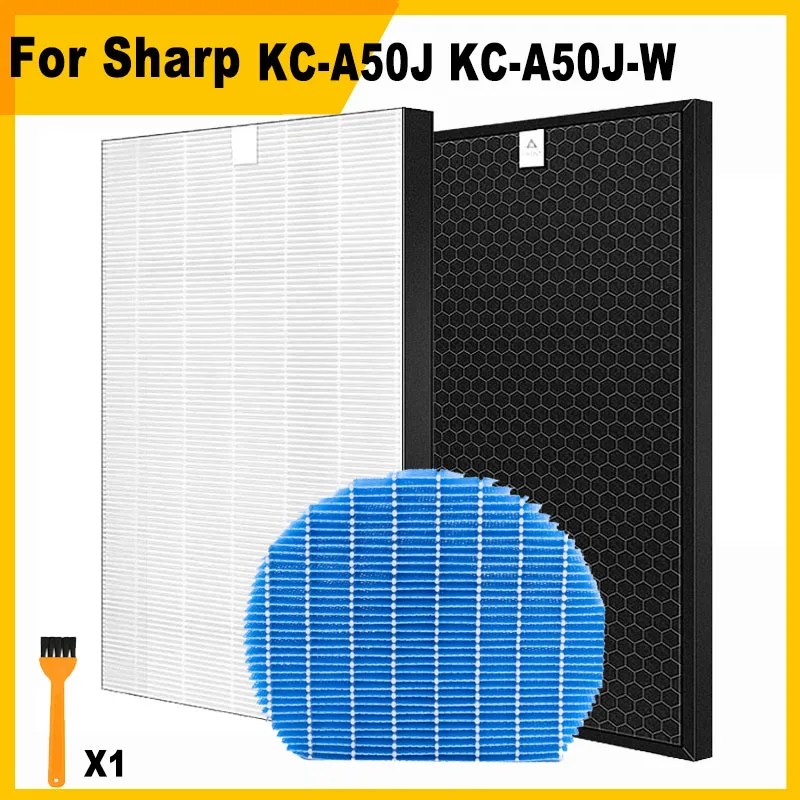 Фото Для очистителя воздуха Sharp KC-A50J KC-A50J-W KCA50JW, HEPA-фильтр и дезодорирующий фильтр FZ-A50HFE FZ-A50DFE №1