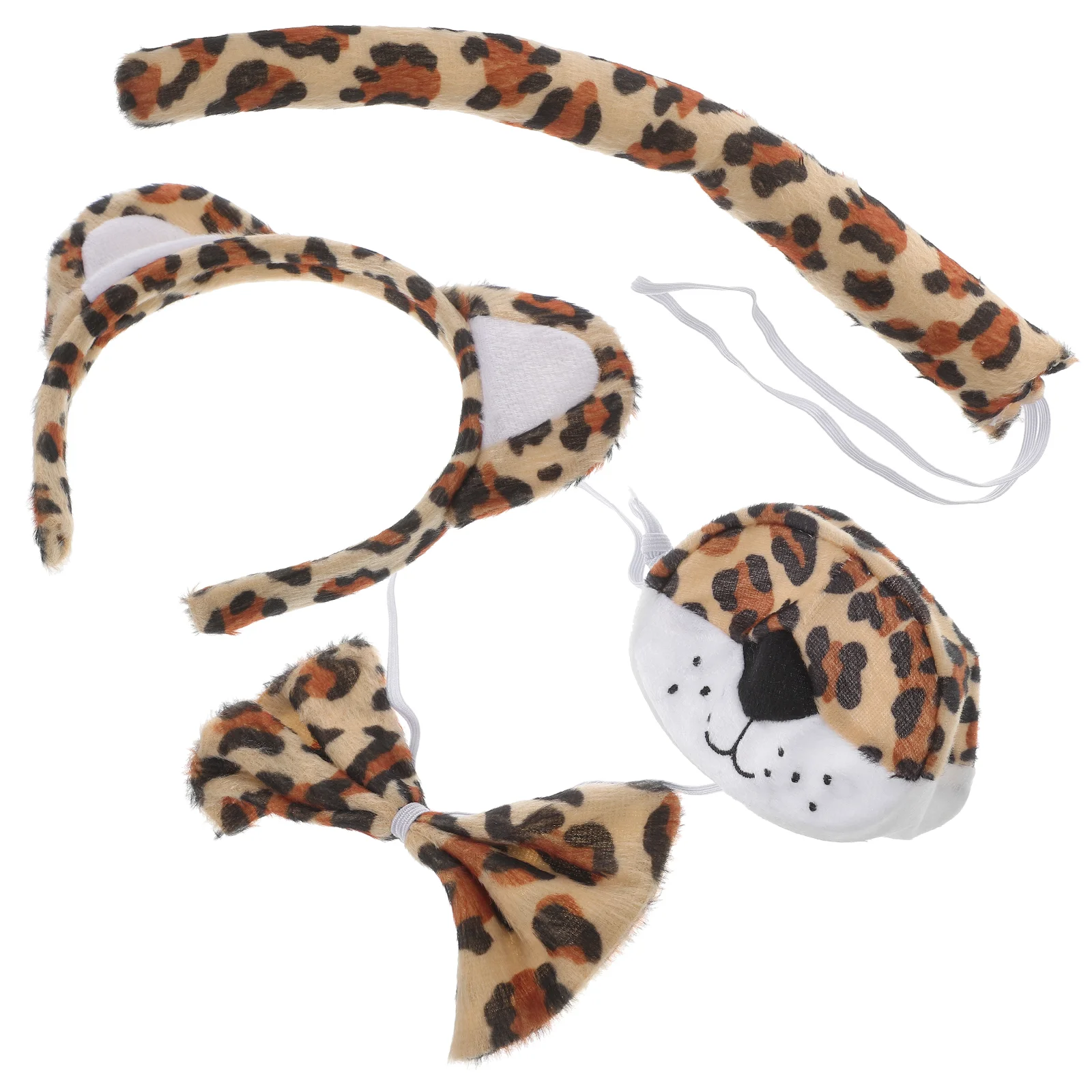 

Tiger Headband Nose Kids Animal Costumes Ears Women Leopard Headbands Accessories Fabric Child
