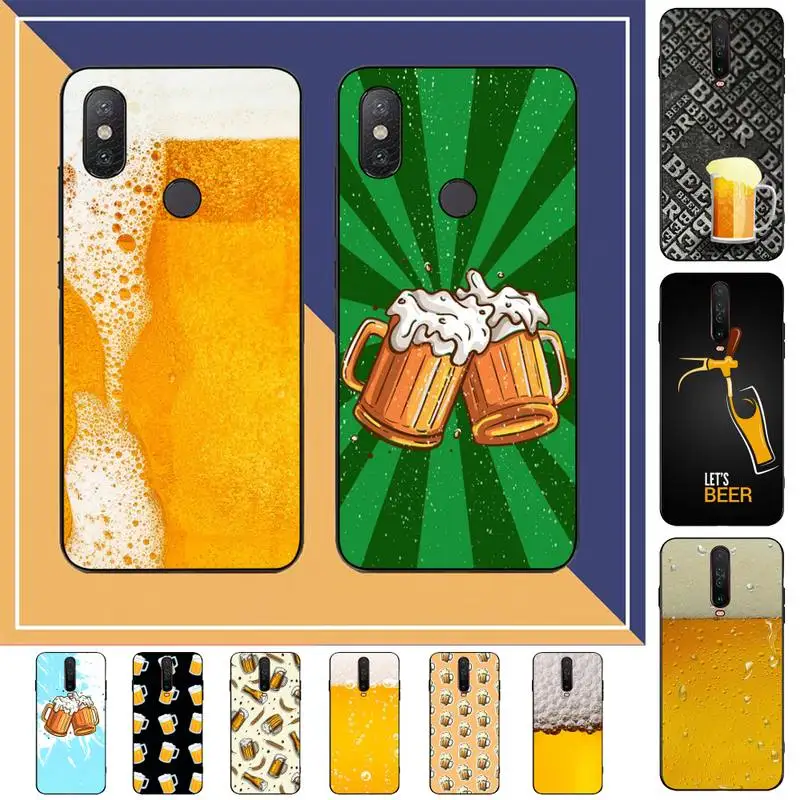

World Beers Alcohol Summer Bubble Phone Case for Redmi Note 8 7 9 4 6 pro max T X 5A 3 10 lite pro