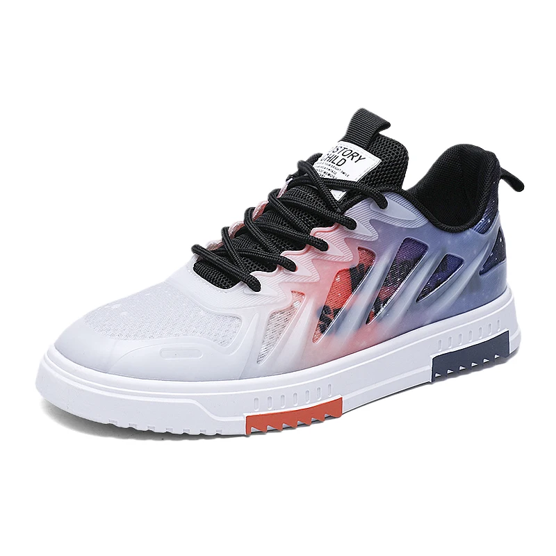 

New fashion sports shoes men breathable comfortable running casual shoes thick-soled light sneakers vulcanized loafers