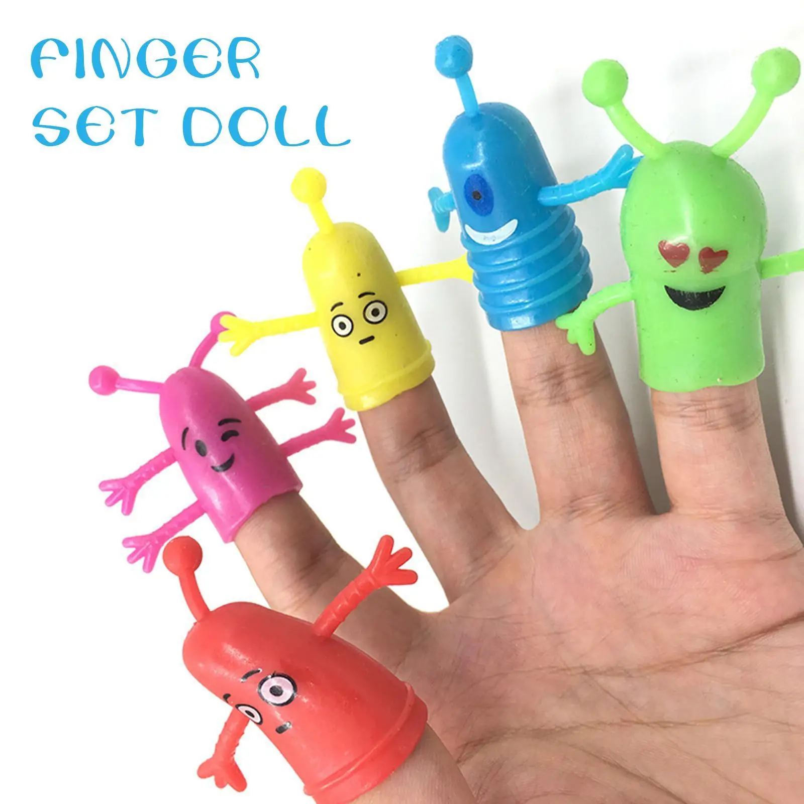 

5Pcs/Set Halloween Shaped Finger Puppet Monsters Puppet Toy Novelty Children Finger Puppets Toy Party Birthday Favors