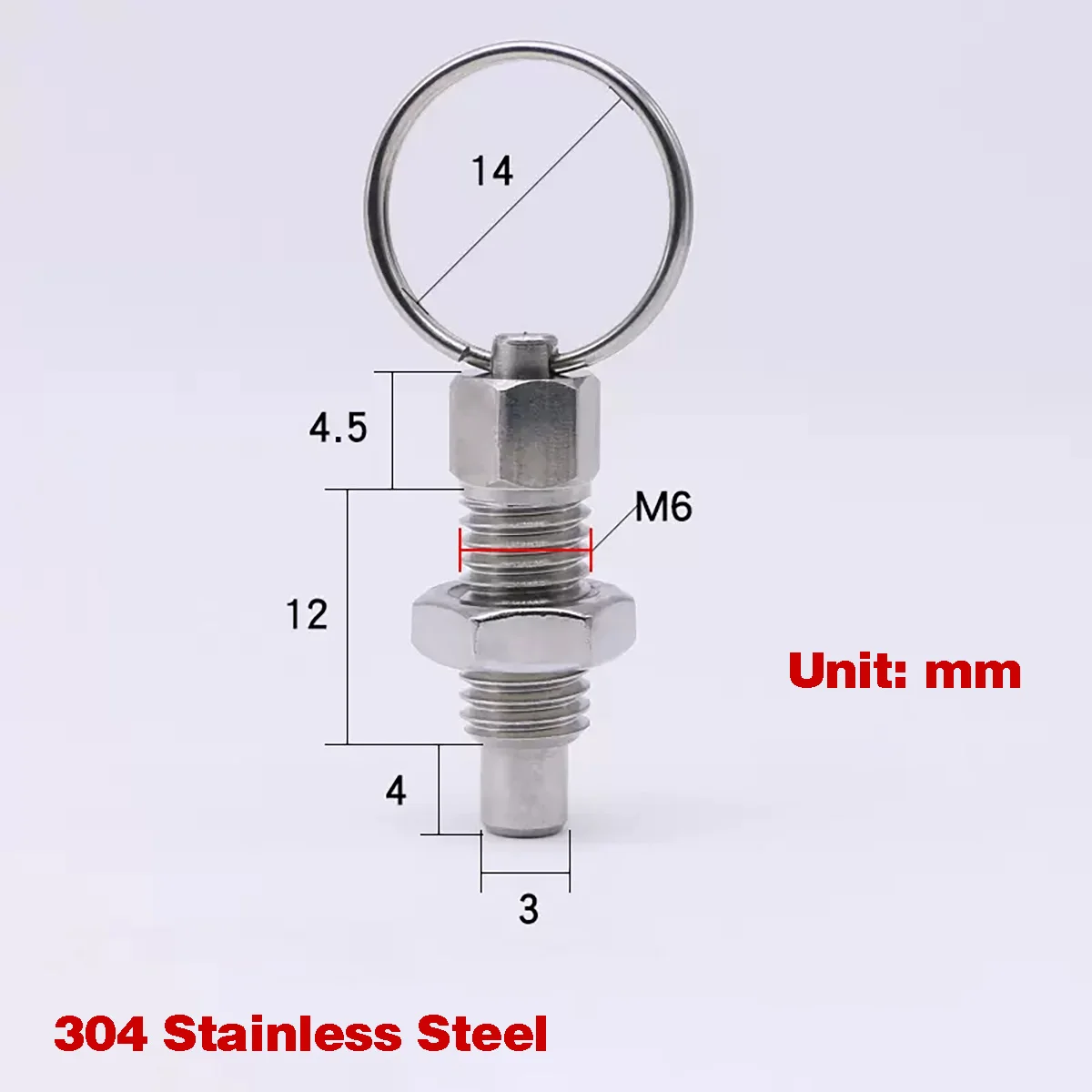 Вытяжной кольцевой Плунжер/пружинный позиционирующий стопорный штифт