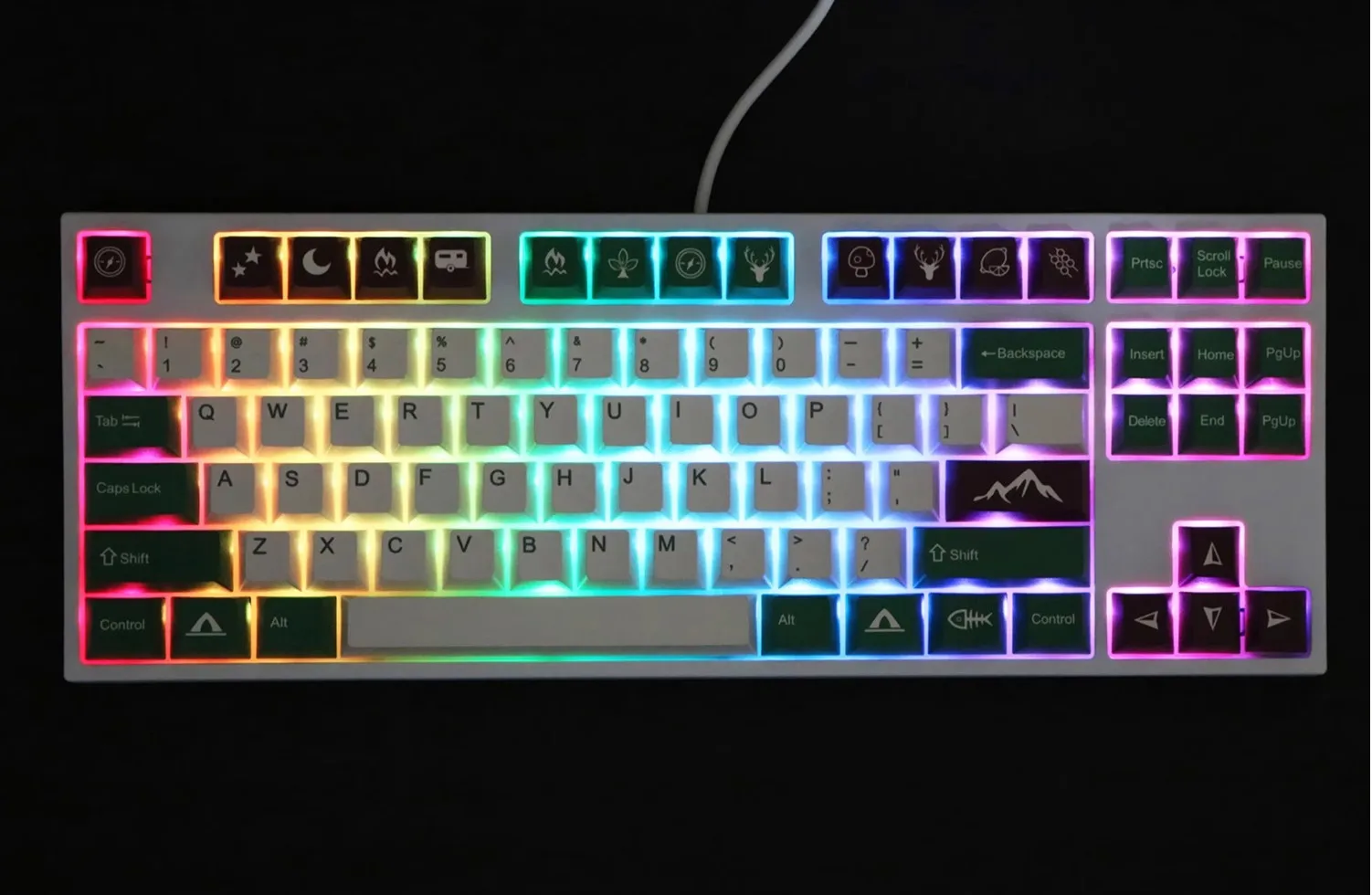 Новинка 147 стильные колпачки клавиш GMK для кемпинга механических ключей с