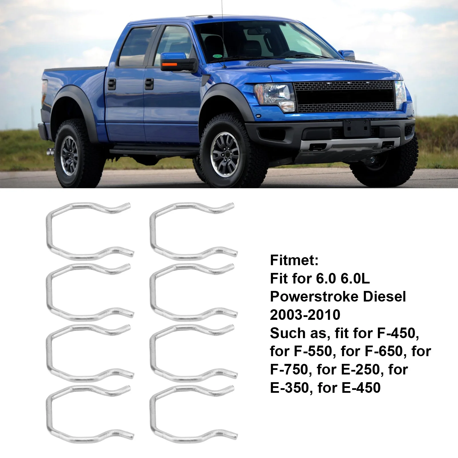 8 шт. металлические фиксаторы для топливного инжектора 6 0 дюйма 2003 л