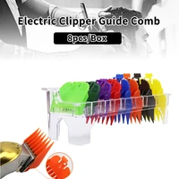 new 10pcs hair clipper limit comb guide attachment comb set with storage tray for blade size 3846mm haircut accessories