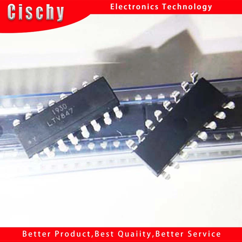 10 шт./Лот LTV847 LTV847S PC847 SMD-16 Транзисторный выход фотоэлектрический чип соединителя в наличии