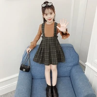 kids toddler girl childrens clothing set plaid princess dress top baby girl outfit infant casual fashion spring autumn suits