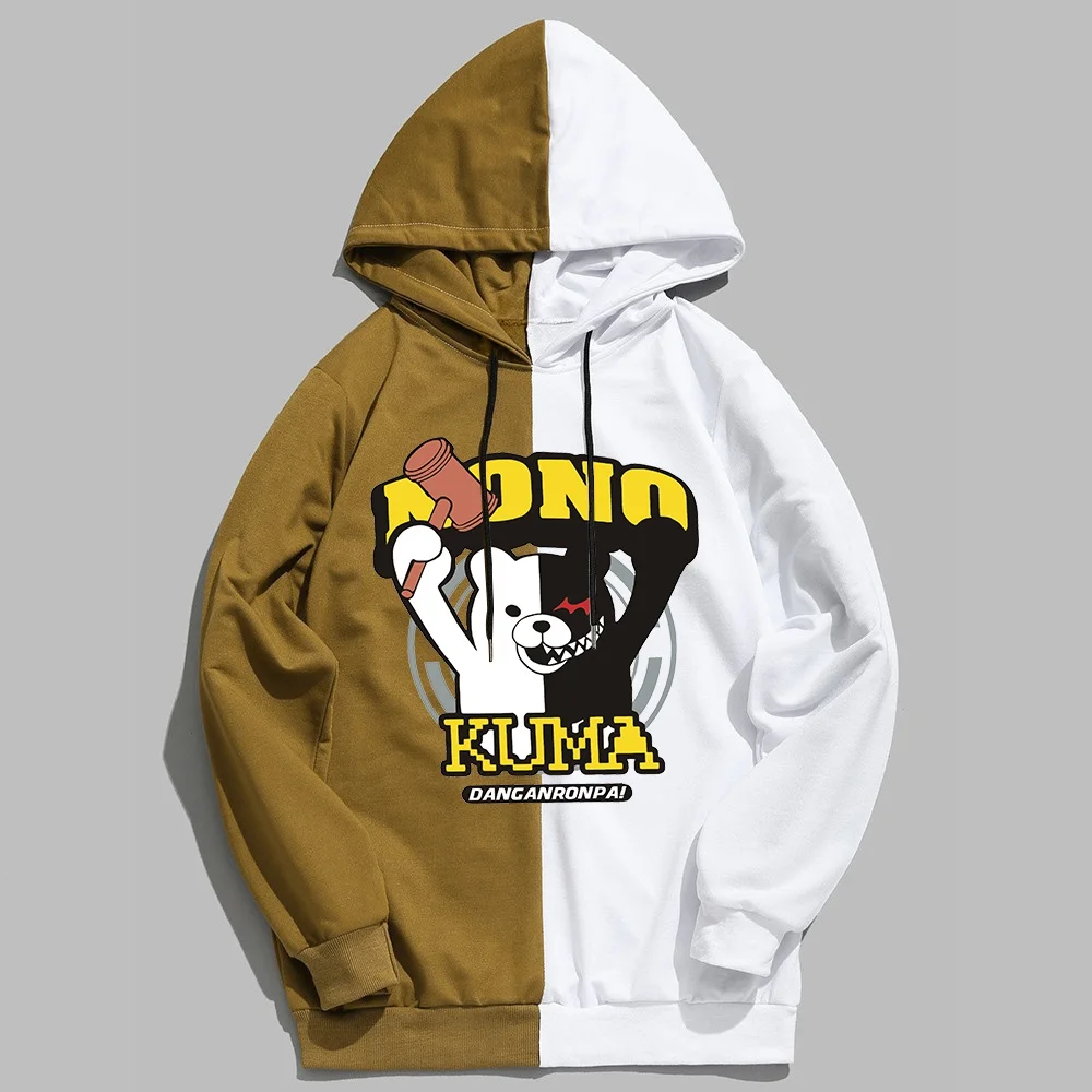 

New D-Danganronpa Printed Hoodie Women Men Fashion Harajuku Patchwork Casual Sport Hooded Sweatshirt Pullovers