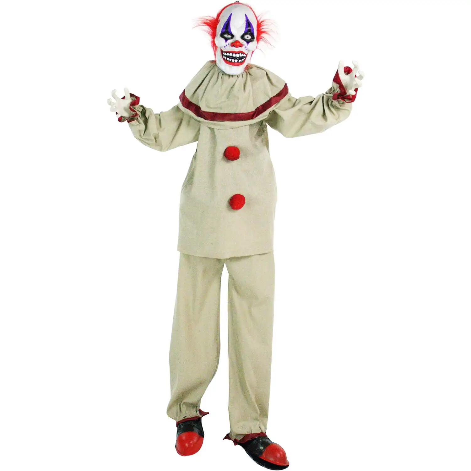 

5-Ft. Animatronic Clown, Indoor/Outdoor Halloween Decoration