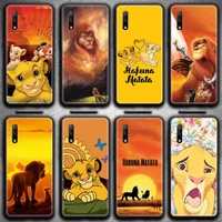 simba lion king phone case for huawei honor 30 20 10 9 8 8x 8c v30 lite view 7a pro
