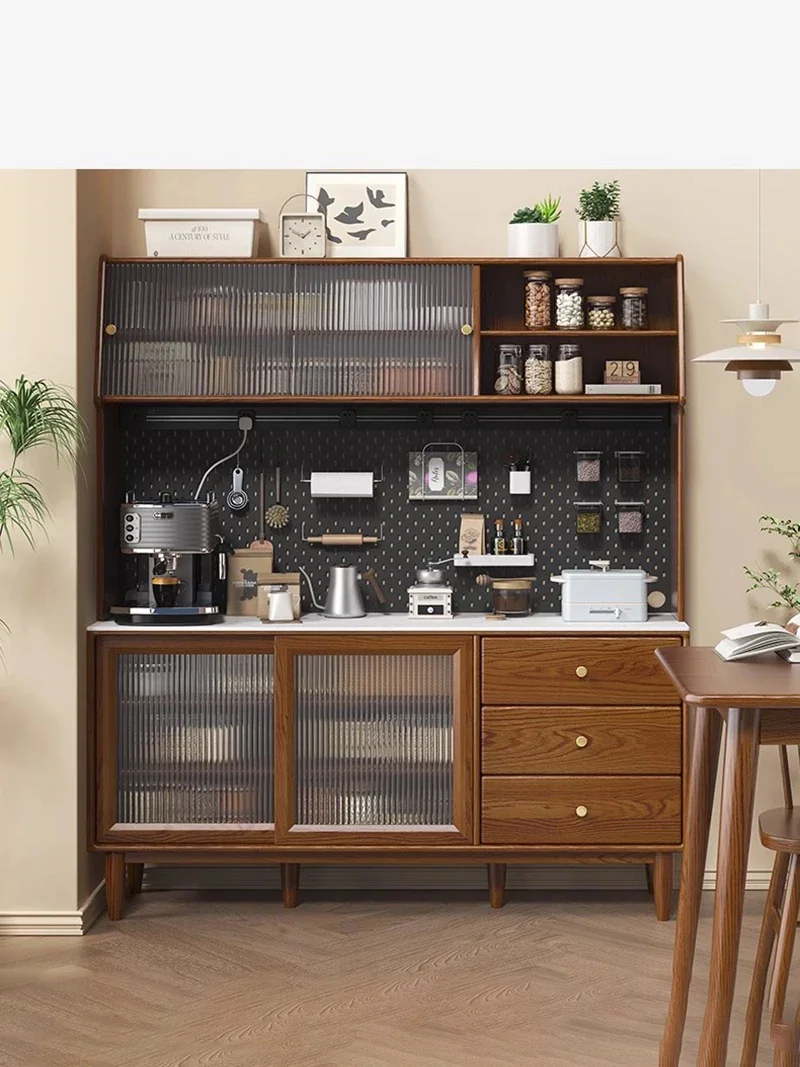 Современный дизайн винный шкаф конструкция из массива дерева буфет столовая