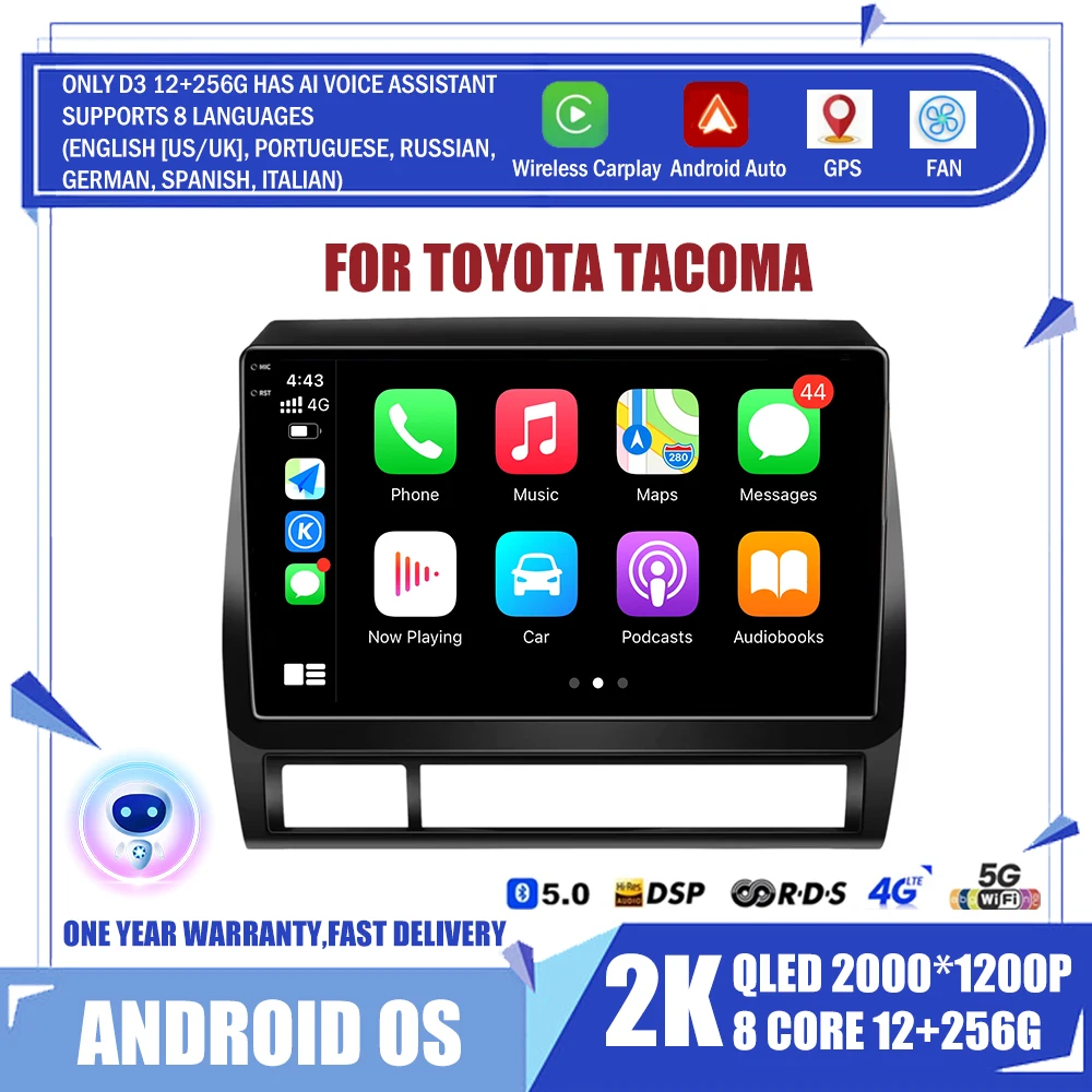 Автомагнитола для Toyota Tacoma 2005-2015 9 дюймов сенсорный экран Wi-Fi GPS