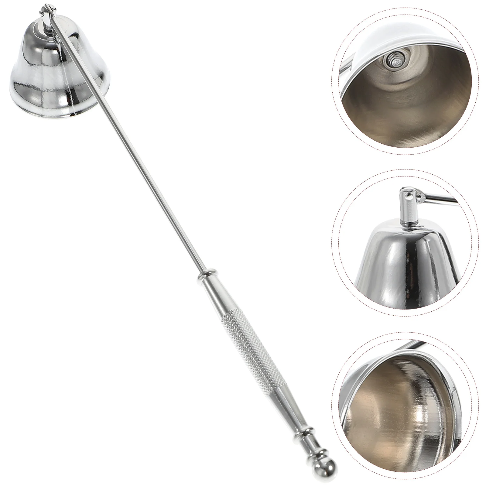 

Snuffer Wick Extinguisher Tool Flame Trimmer Black Safely Extinguish Tools Stainless Steel Handle Spoon Accessories Dipper