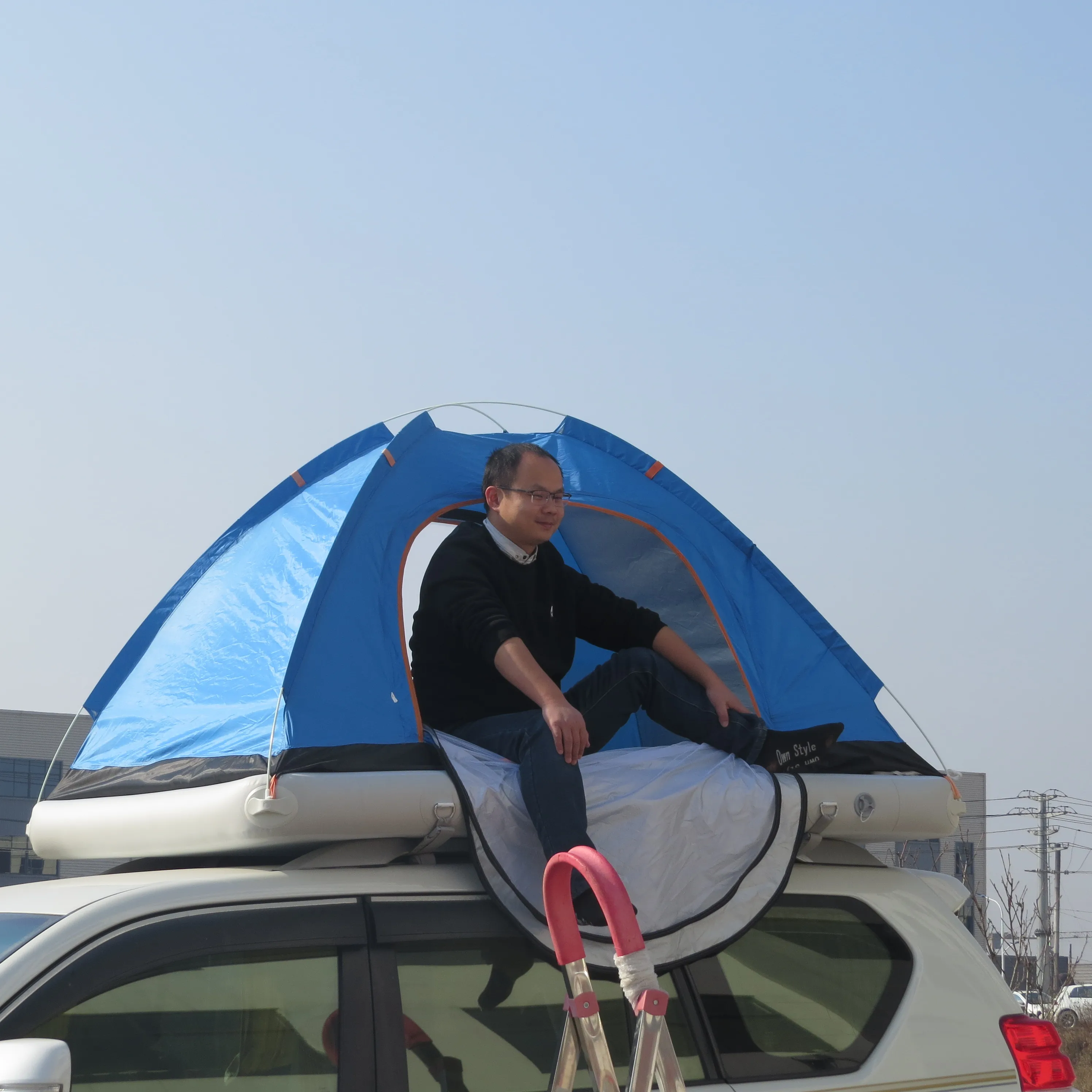 

Inflatable Family Roof Top Tent Hammock Canopy Camping Waterproof Tent