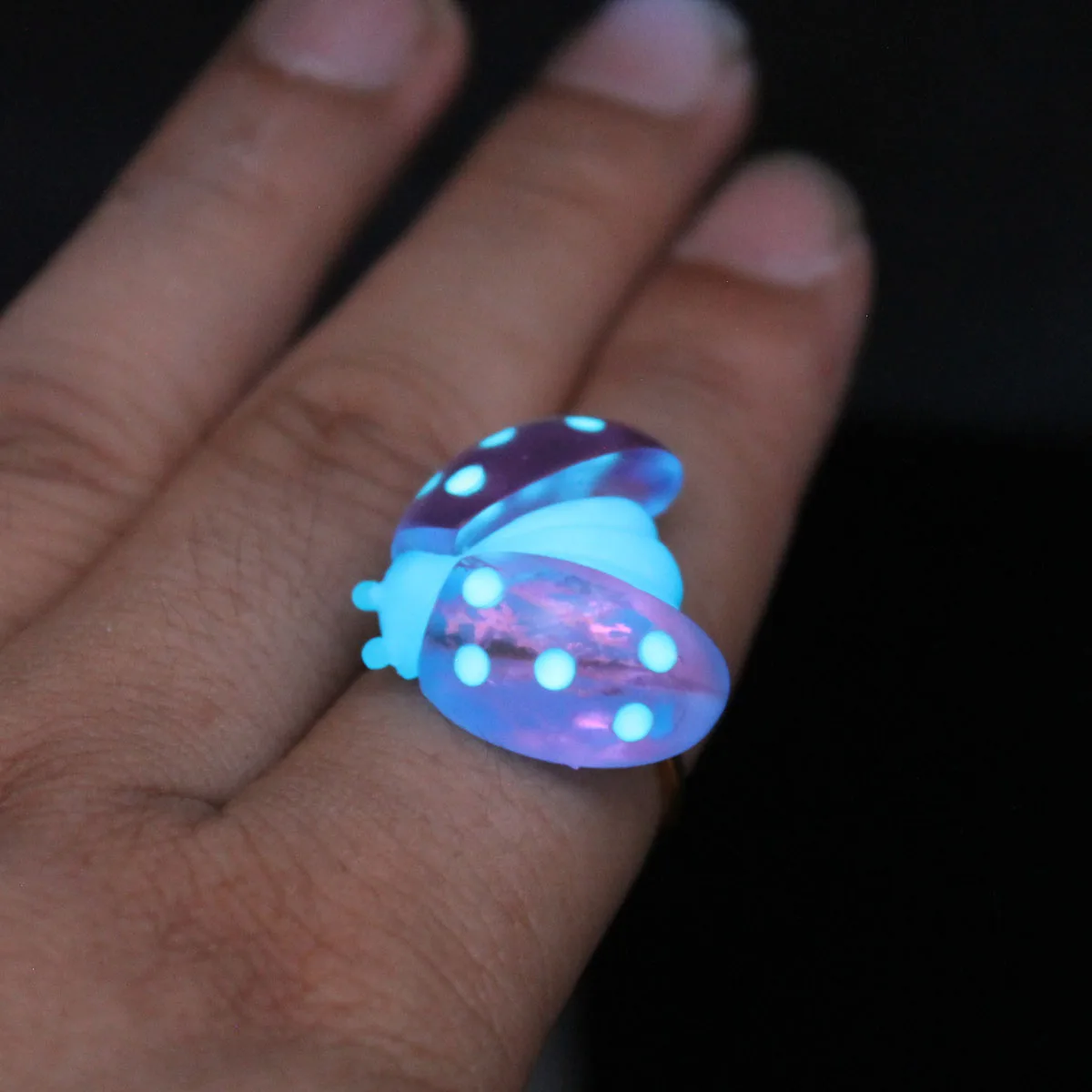 Новое светящееся кольцо божьей коровки светящиеся кольца подарок украшения для