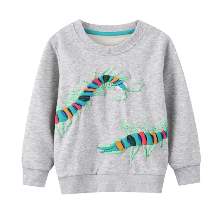 

New spring and autumn boy's sweater 22 new children's casual round neck pullover sweater cotton printing children's clothing