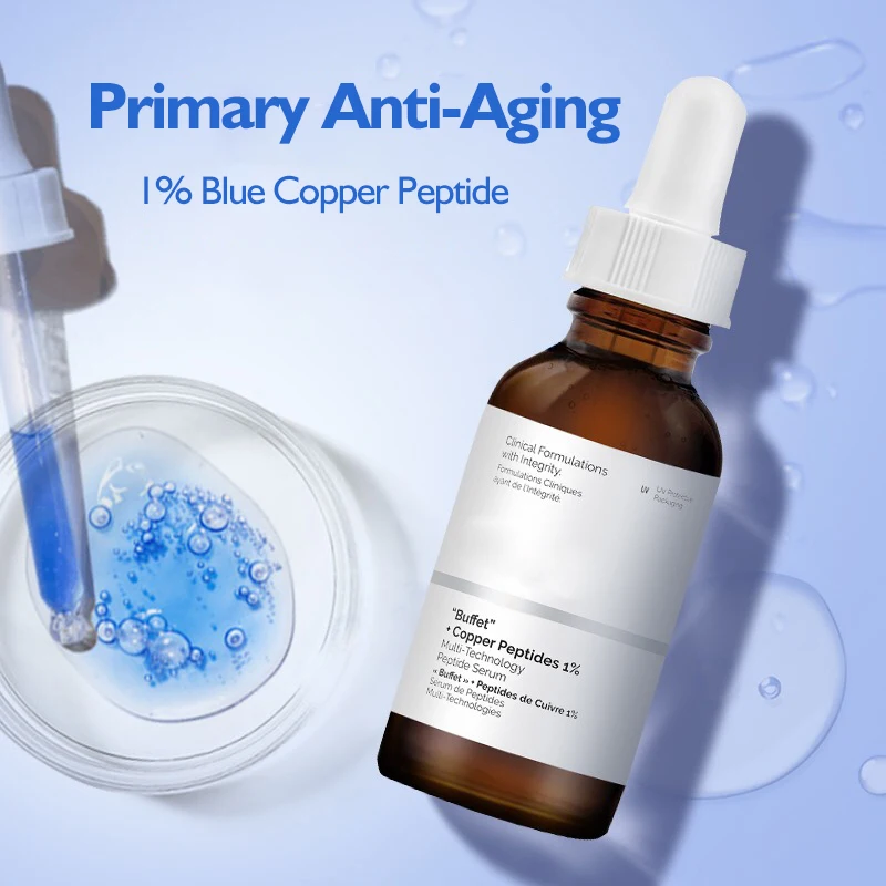 

30ml Buffet + Copper Peptides 1% Anti-wrinkle Fades Fine Lines Shrink Pores Firm Skin Face Facial Essence Primer