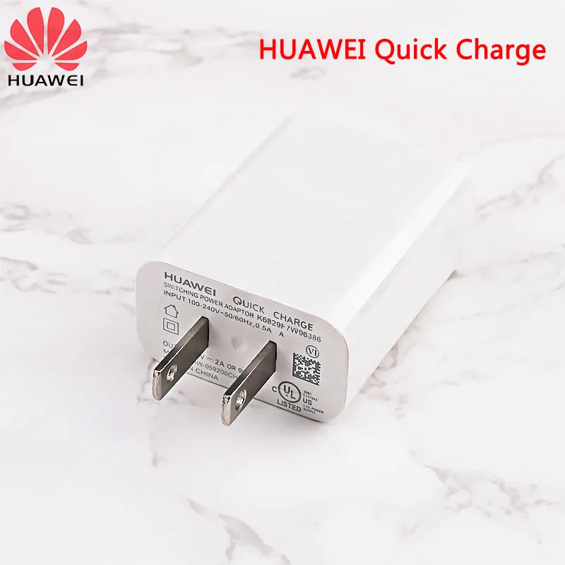 Фото Оригинальное быстрое зарядное устройство Huawei QC2.0 9 В 2 А штепсельная вилка Оригинальное быстрое зарядное устройство Huawei QC2.0 9 В 2 А штепсельная вилка