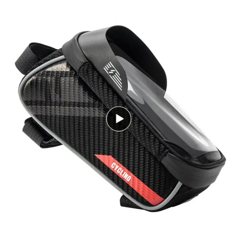 

Waterproof Bicycle Front Pouch Eva Anti-splashing Bicycle Packet Riding Equipment Touch Screen Mountain Bike Upper Pipe Bag