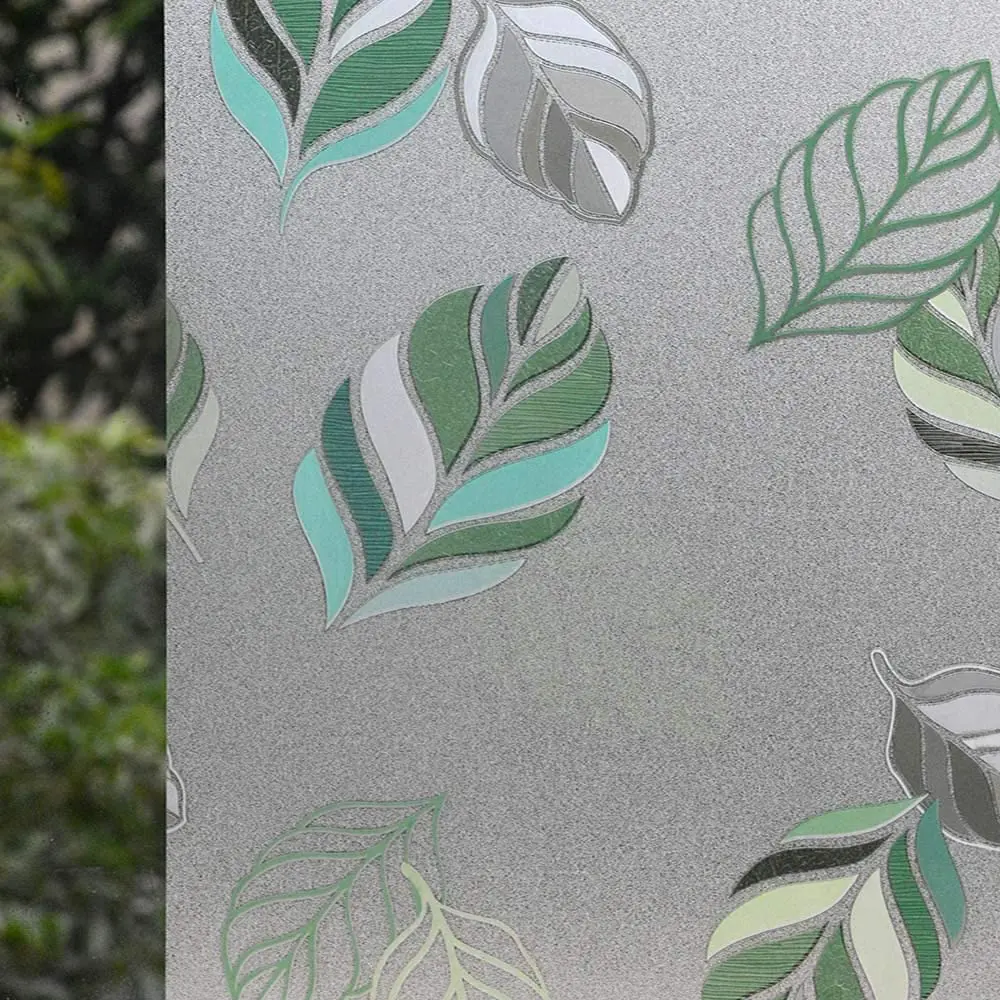 

Stained Glass Window Film Privacy Frosted Static Cling Non Adhesive Opaque Glass Vinyl Sun Blocking Decorative Window Stickers