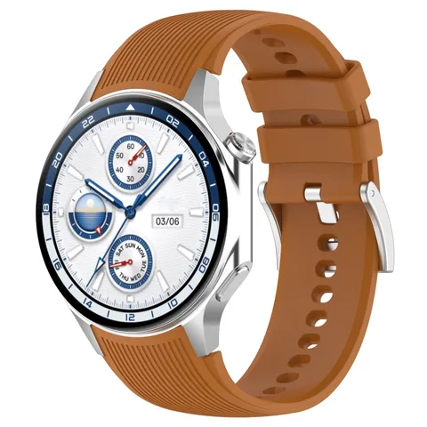 Ремешок силиконовый сменный для наручных часов, дышащий браслет в полоску с иглами и пряжкой для Oppo Watch X/Oneplus Watch2