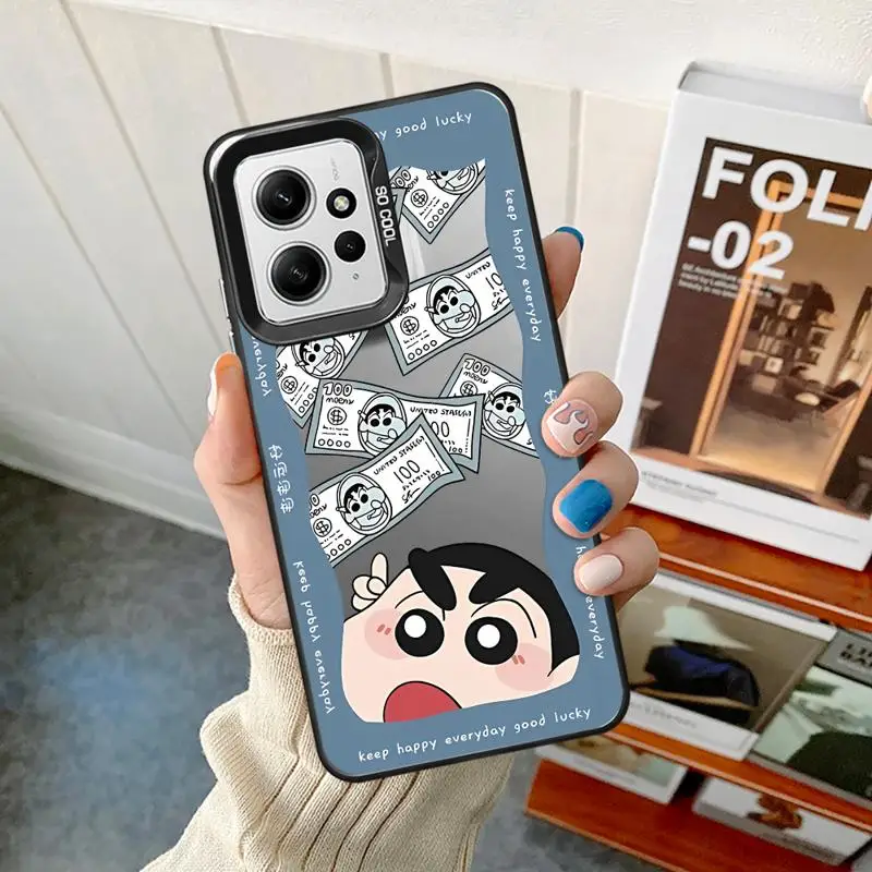 Мультяшный чехол C-Crayon S-ShinChan для телефона Xiaomi Mi 11 Lite 12T 13T Pro Poco X3 F4 F3 GT X5 C50 C51 мягкий