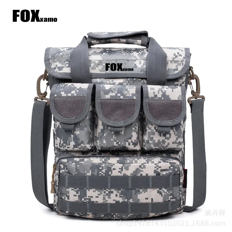 

Тактическая велосипедная сумка Foxxamo, Мужская военная сумка через плечо, камуфляжная Сумка Molle для охоты, кемпинга, пешего туризма, спорта на открытом воздухе
