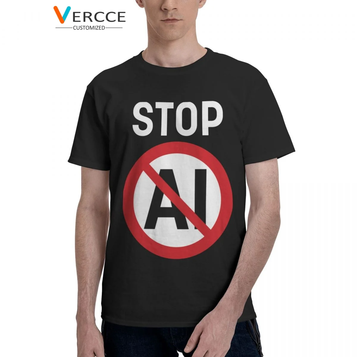 Ai stop. Футболка stop being Rich.