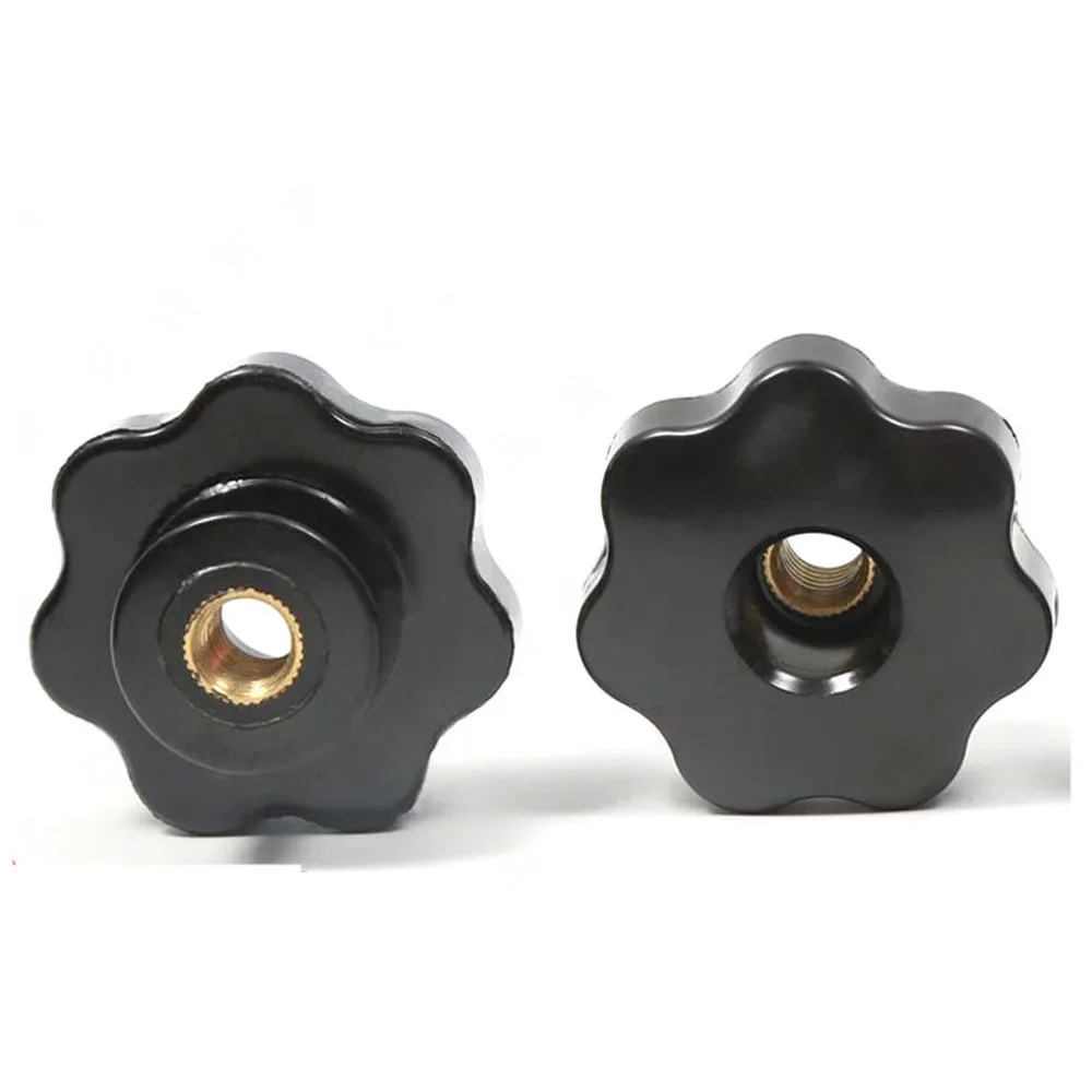 

M4 M5 M6 M8 M10 M12 Гайка с накатанной головкой черная белая Зажимная ручка Сливовая резьба ручная механическая ручная затяжка Звездные гайки