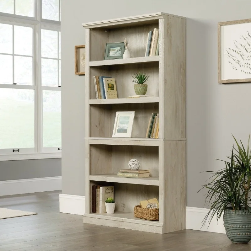 

Sauder Select 5 - Shelf Bookcase, Chalked Chestnut Finish bookshelf