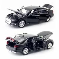 132 simulation audi a8 car sound and light steering six door openable alloy die casting model toys cars for childrens