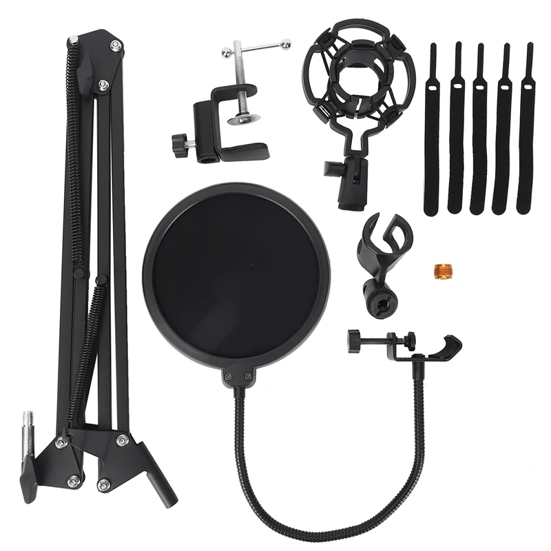 

Настольная микрофонная стойка подвеска стрела ножничный рычаг с винтом 3/8-5/8/амортизационное крепление/фильтр/зажим/Кабельные стяжки
