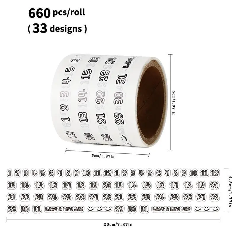 

Набор стикеров JinEQ для календаря 200 шт