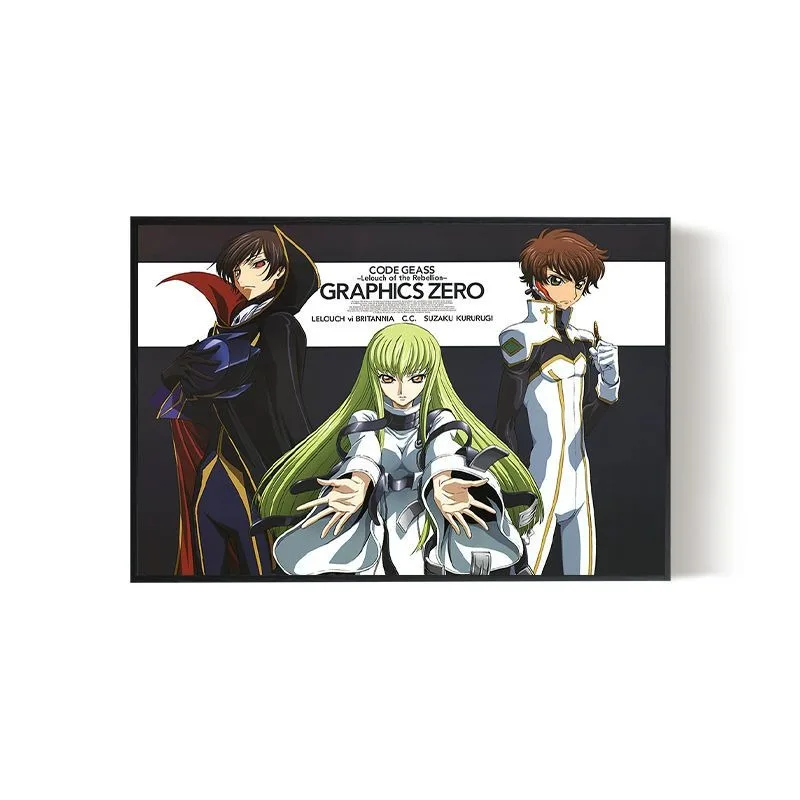 Фото Постер на холсте без рамки с изображением Лелоуча из аниме Code Geass: Восстание, настенный принт для игровой комнаты, квартиры, офиса, декор для стен №4