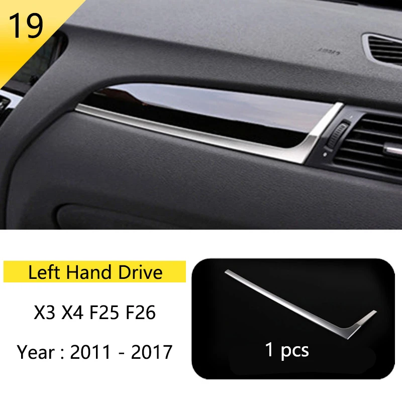 

Аксессуары для рычагов переключения передач для автомобилей, БМВ X3, X4, F25, F26, кондиционеров, CD-панелей, дверей, подлокотников, декоративные Стикеры для автомобилей