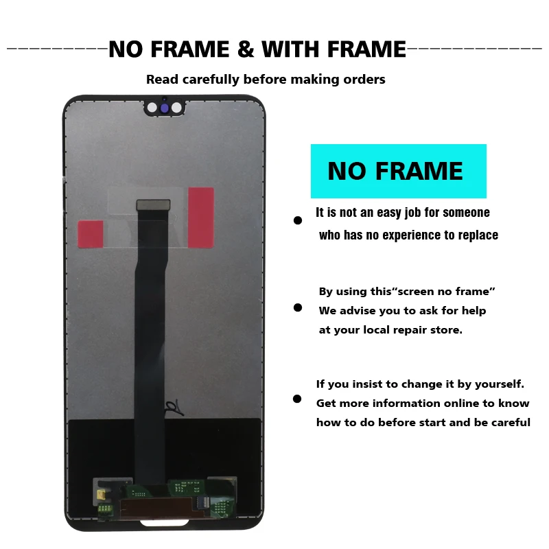 

100% оригинальный 5,8 "ЖК-дисплей с рамкой для Huawei P20 EML-L09 EML-L22 EML-L29 ЖК-дисплей с сенсорным экраном и дигитайзером в сборе для замены