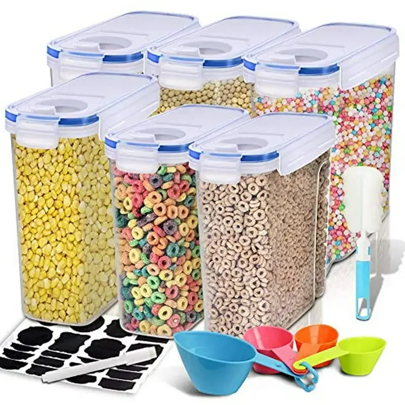 

Container, Airtight Dry Food Storage Containers, BPA Free Large Kitchen Pantry Storage Container for Flour, Snacks, Nuts & More