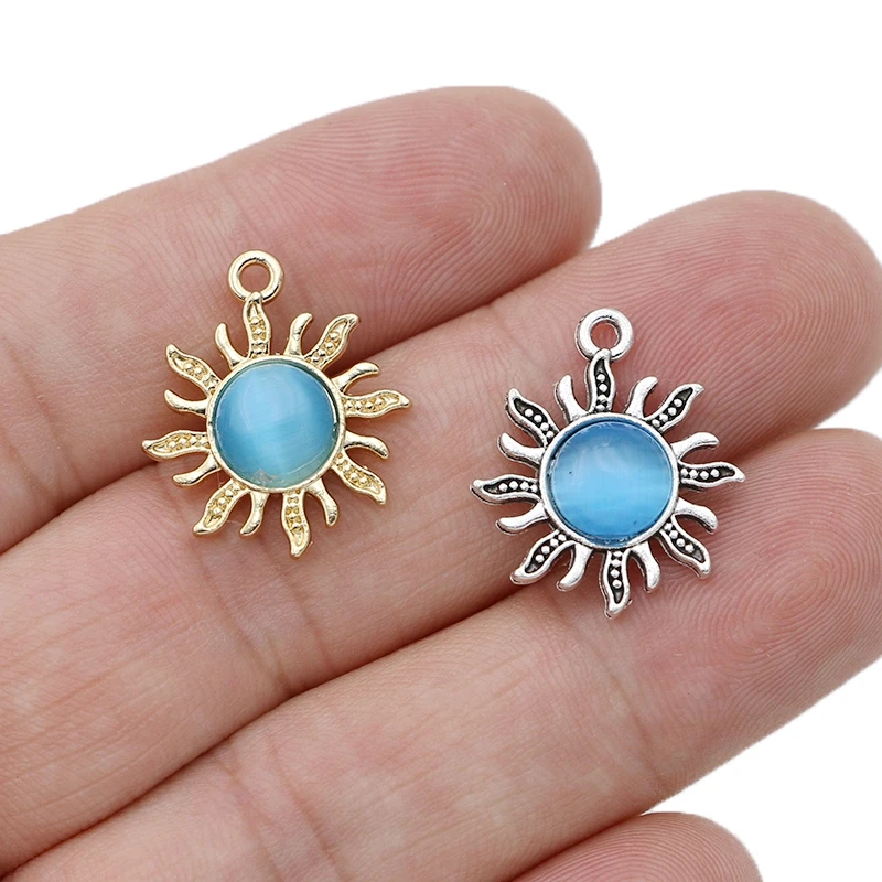 

8 шт., серебряные подвески в виде опала