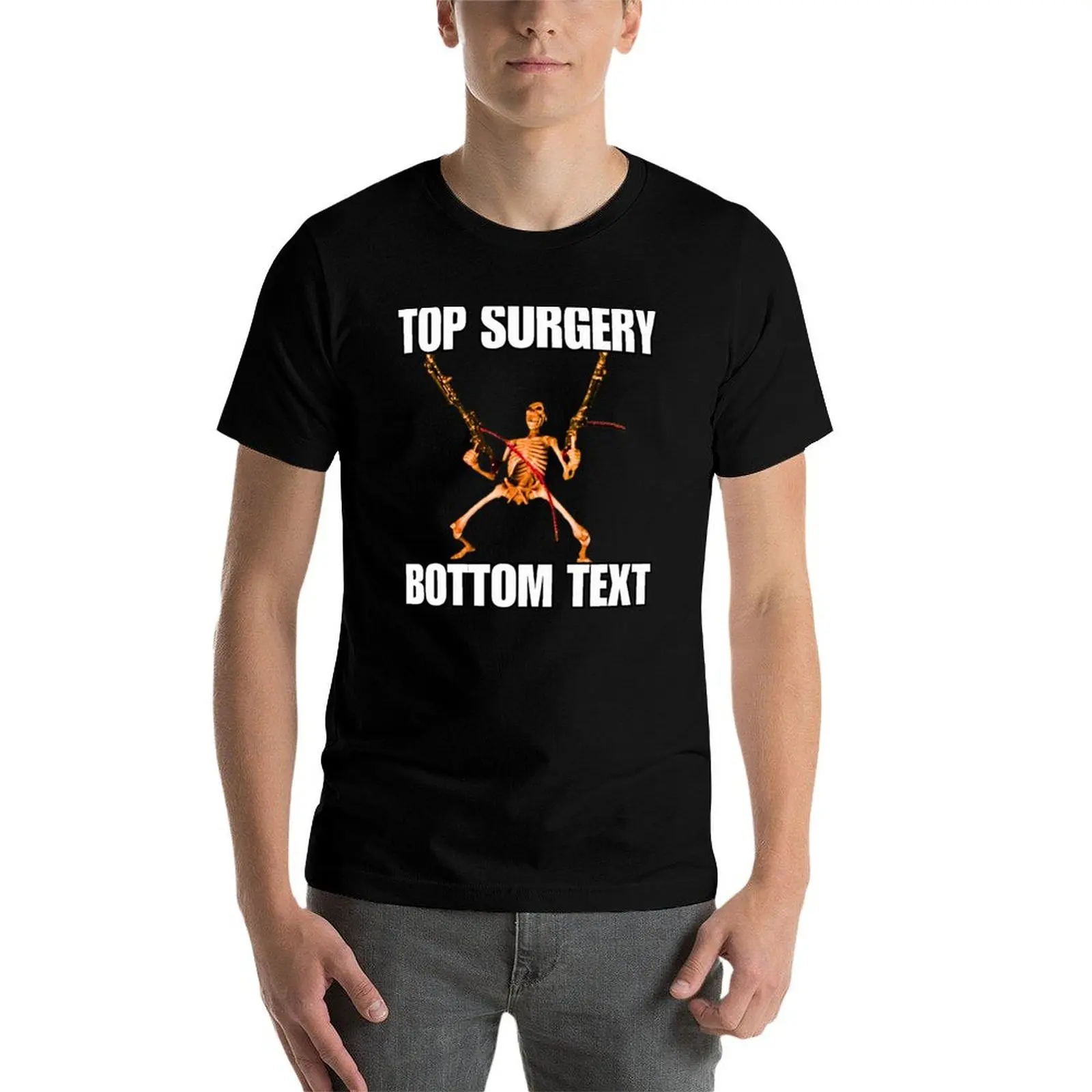 Футболка с текстом Top Surgery футболка короткими рукавами мужская летние топы