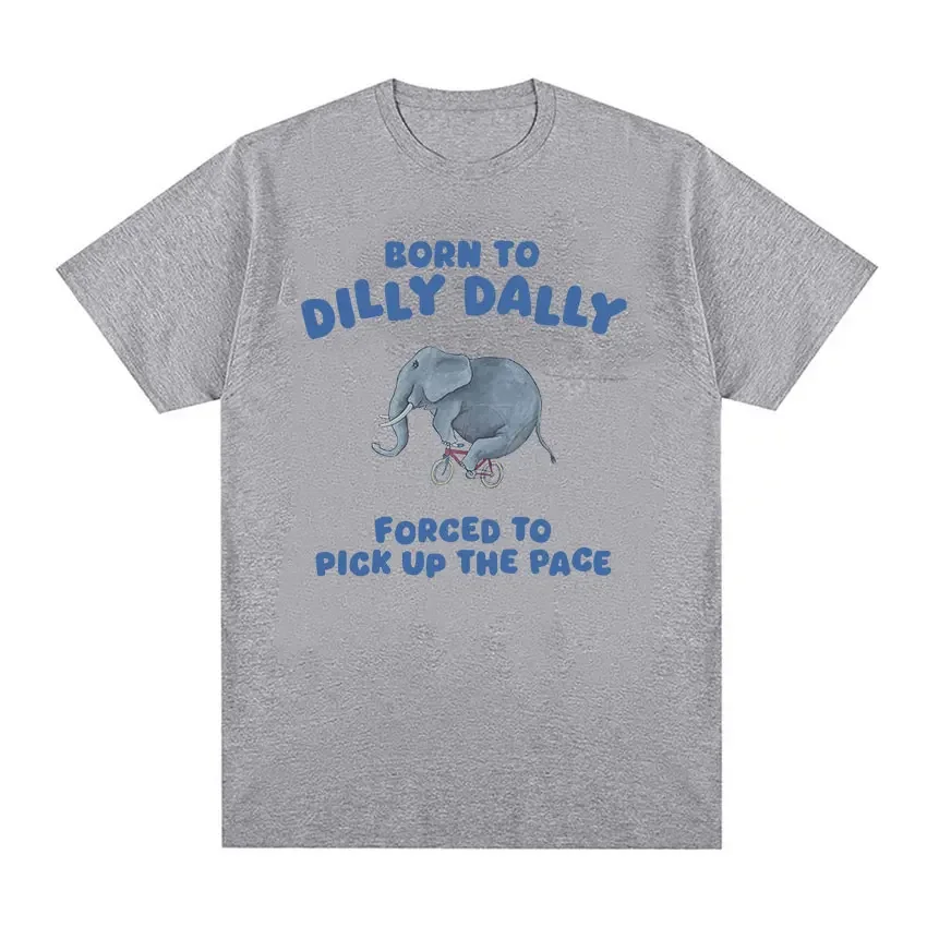 Футболка Born To Dilly Dally с забавным рисунком слона