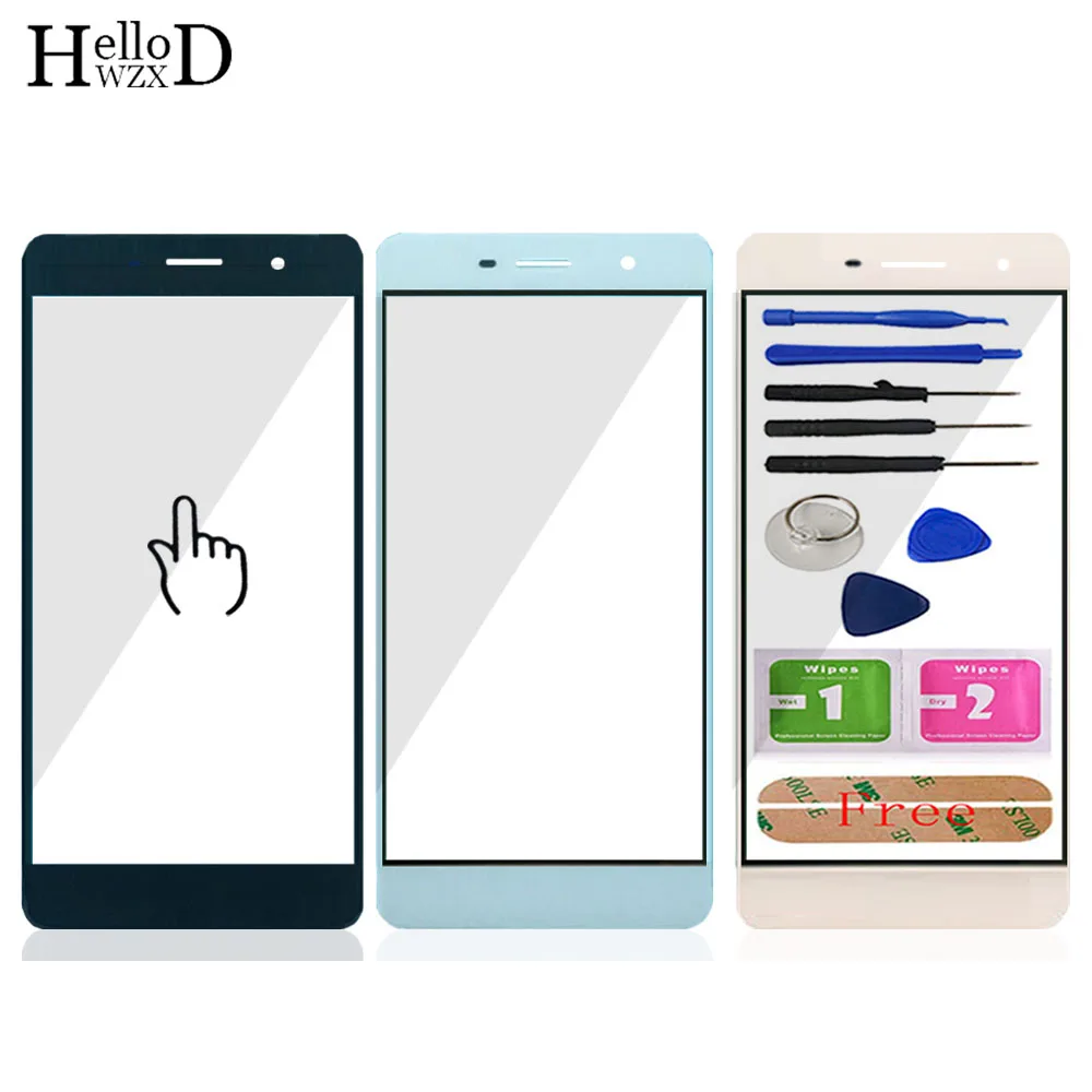 

5,0 ''переднее внешнее стекло для Huawei Honor 4C Pro TIT-L01 (без сенсорного экрана стеклянная панель дигитайзера) Переднее стекло инструменты бесплатно...