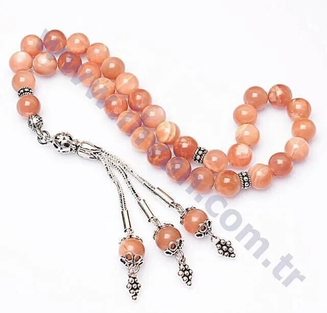 IQRAH Sun Stone Rosary (925 STERLING SILVER)