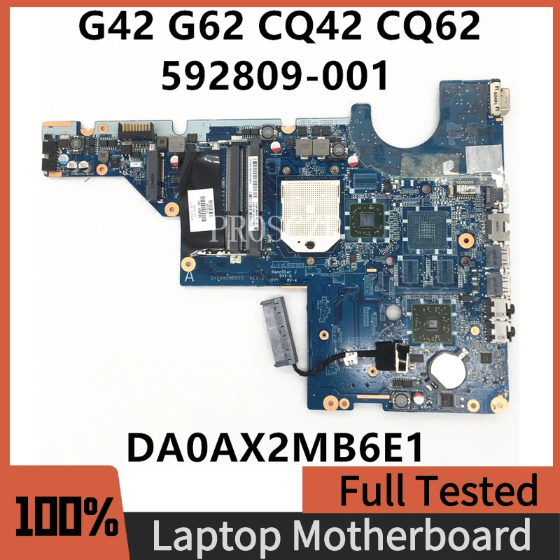 592809-001 592809-501 Free Shipping Mainboard For G42 G62 CQ42 CQ62 Laptop Motherboard DA0AX2MB6E1 REV:E DDR3 100%Full Tested OK