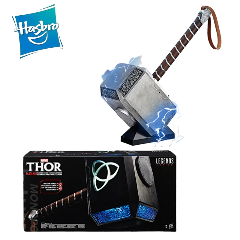 

Hasbro 1:1 Oversized Thor's Mjolnir Cosplay Thor Axe Hammer Prop Weapon Avengers Superhero Thunder Battle Ver. Model Toy